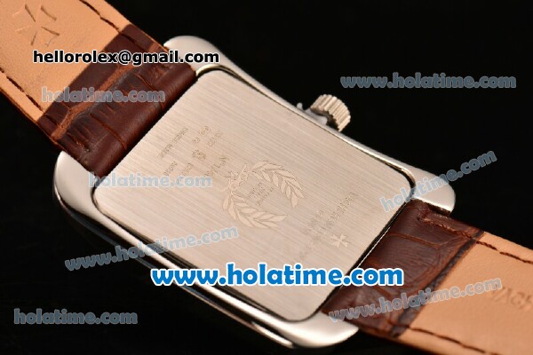 Vacheron Constantin Historiques Toledo Miyota Quartz Steel Case with Stick Markers and Brown Dial - Click Image to Close